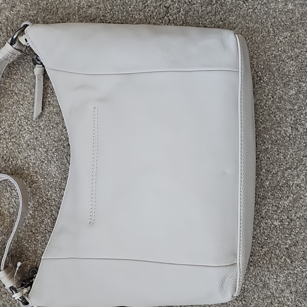 The Sak leather handbag in cream color. - Picture 3 of 6